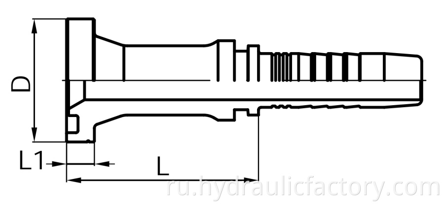 Sae Straight 3000 Psi Flange Drawing